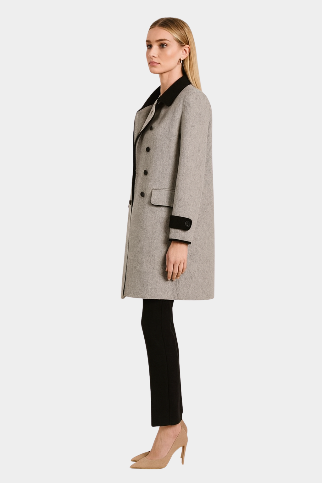 Women's Winter Double-Breasted Trench Coat