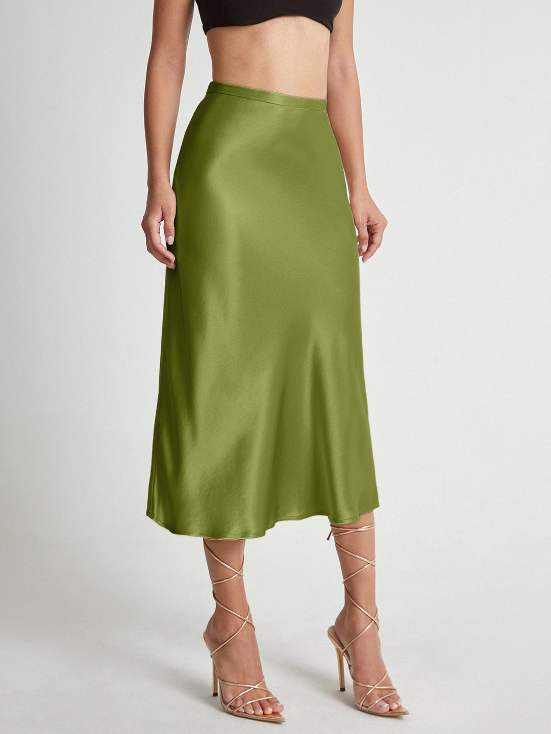 Women’s High Waist Midi Skirt – Elegant Summer Staple