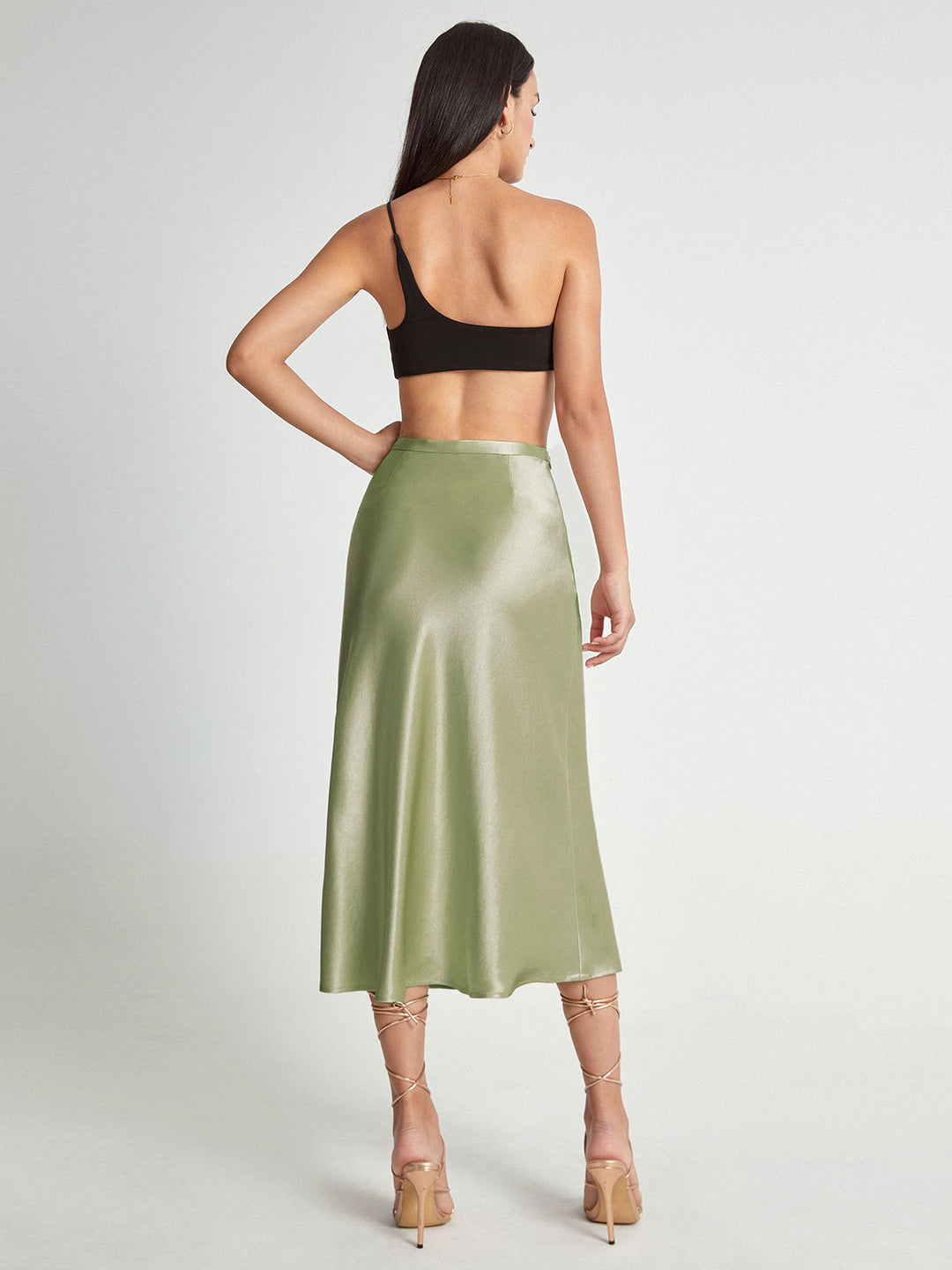 Women’s High Waist Midi Skirt – Elegant Summer Staple