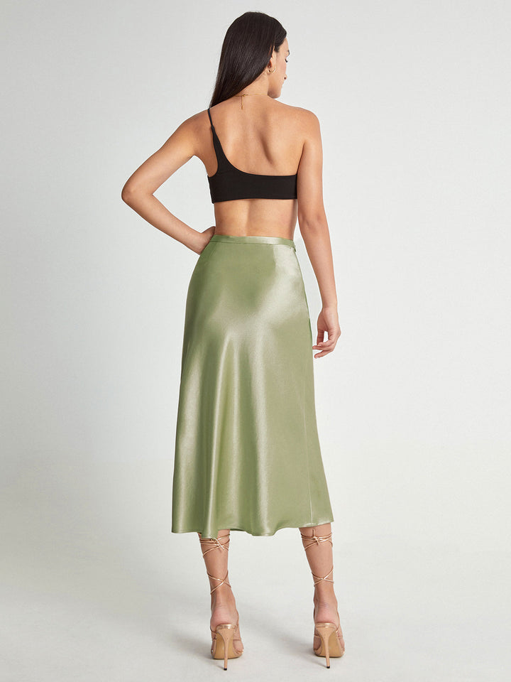 Women’s High Waist Midi Skirt – Elegant Summer Staple