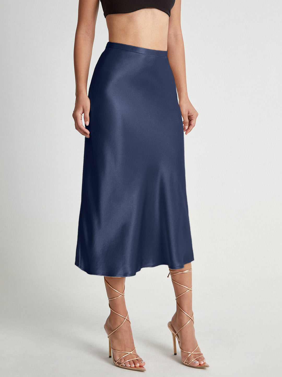 Women’s High Waist Midi Skirt – Elegant Summer Staple