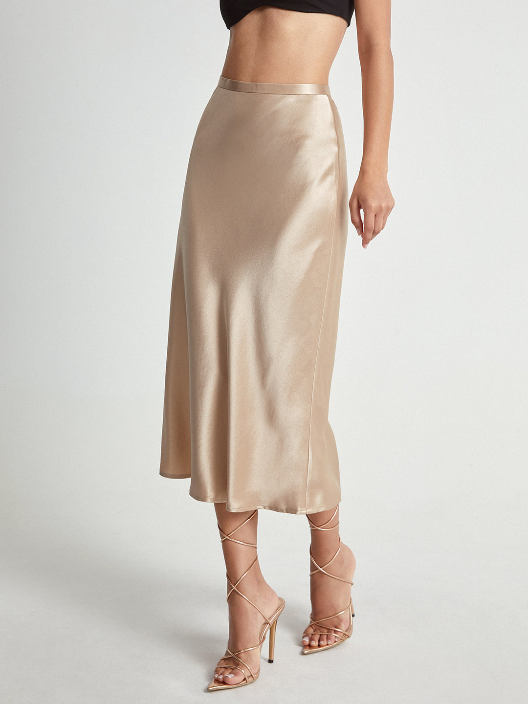 Women’s High Waist Midi Skirt – Elegant Summer Staple