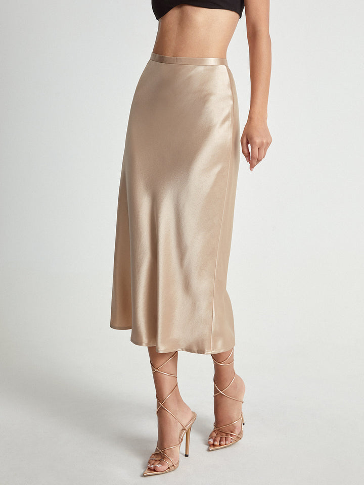 Women’s High Waist Midi Skirt – Elegant Summer Staple