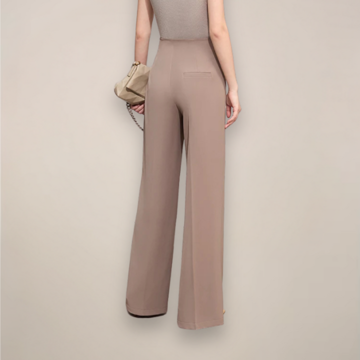 Women’s High Waist Wide Leg Trousers – Elegant Office and Casual Style