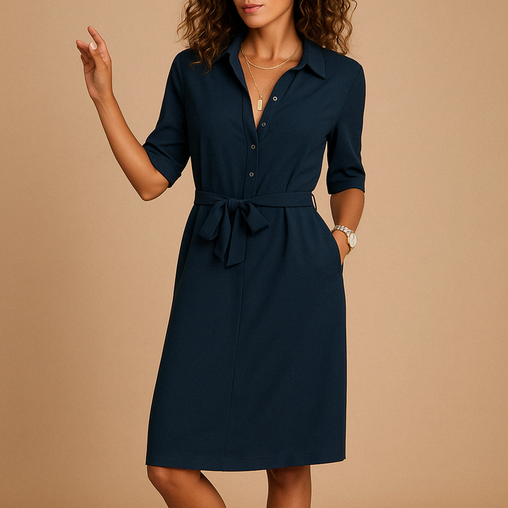 Women’s Midi Casual Dress – Flattering Everyday Fit for Work and Evening Wear