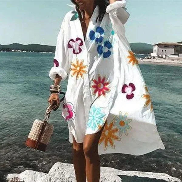 Camille - Long Sleeve Beach Cover-Up