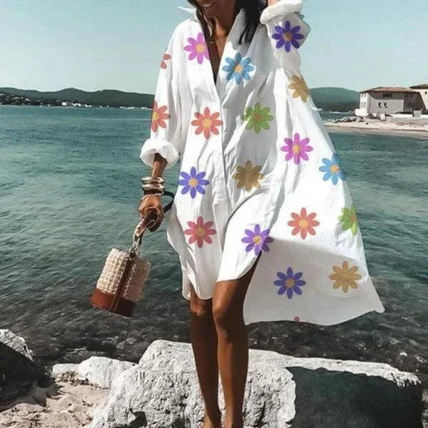 Camille - Long Sleeve Beach Cover-Up