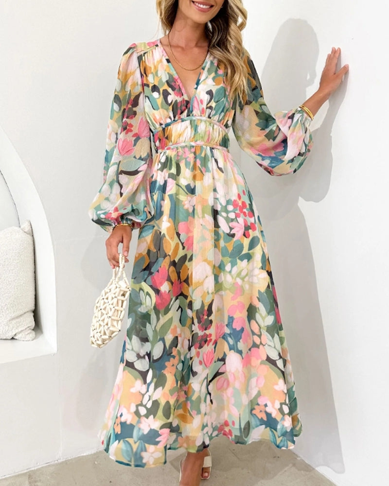 Taylor - Elegant Floral Maxi Dress