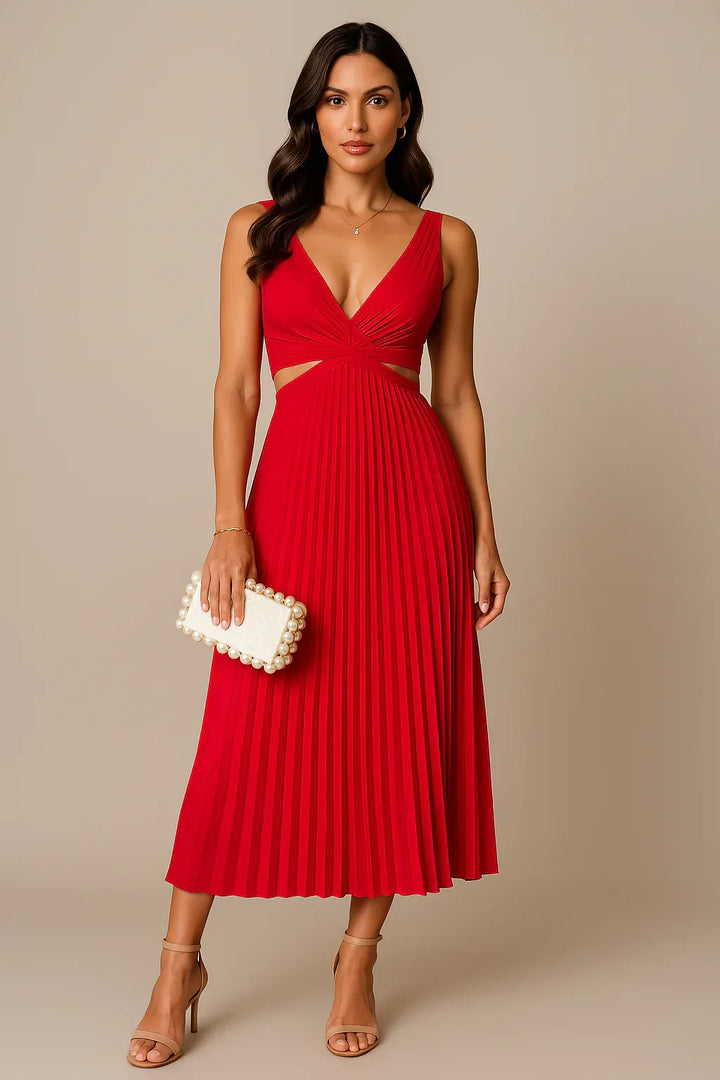 Abigail - Elegant Pleated Evening Dress