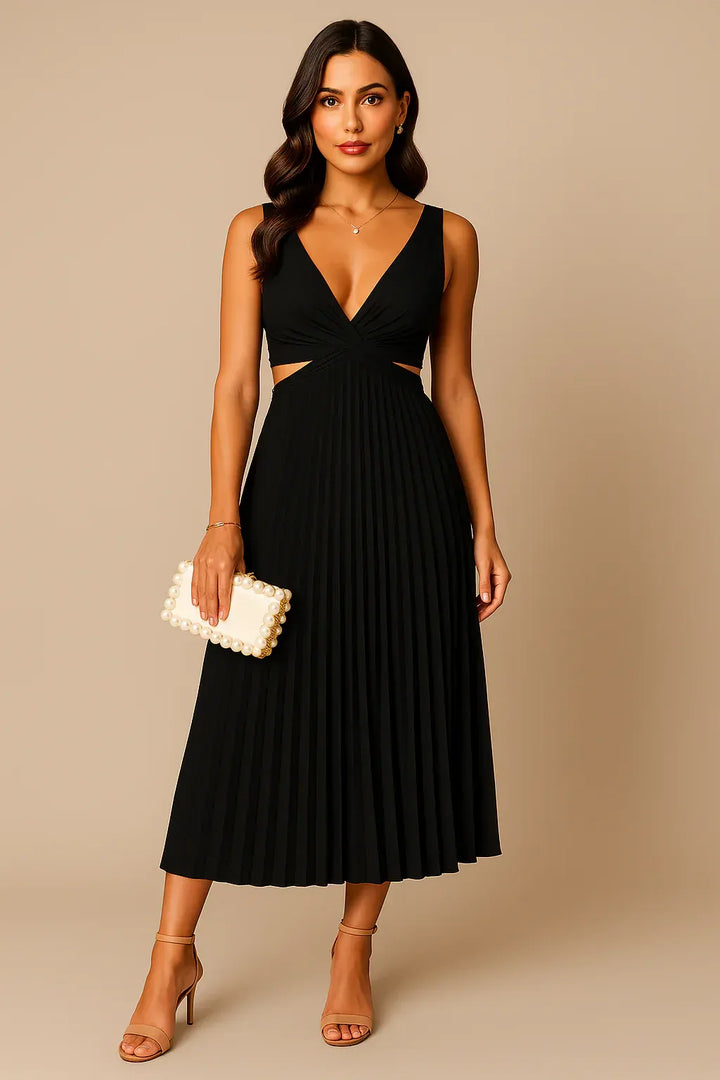 Abigail - Elegant Pleated Evening Dress