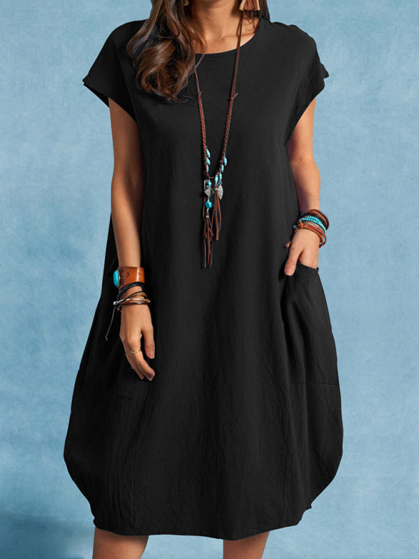 Talia - Loose Casual Dress with Pockets