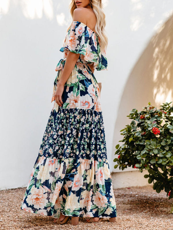 Ava - Maxi Dress with Floral Print and Ruffled Details