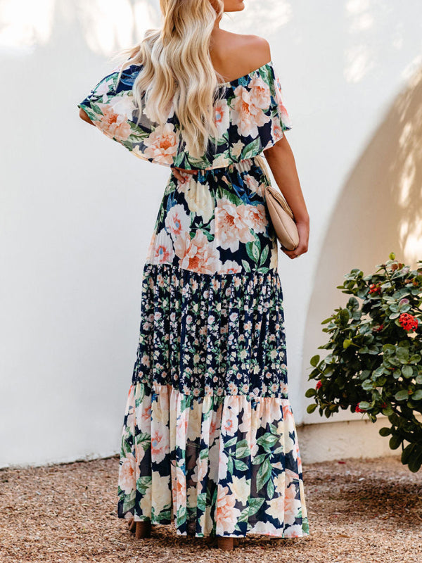 Ava - Maxi Dress with Floral Print and Ruffled Details