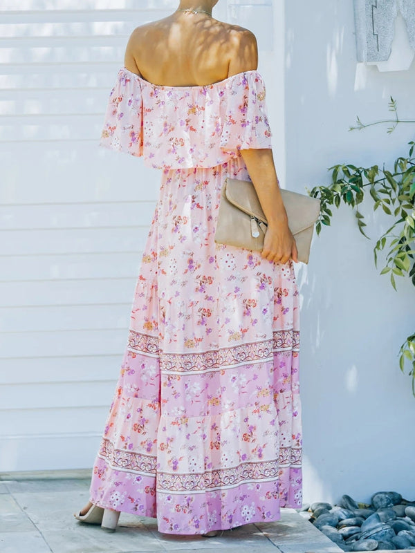 Ava - Maxi Dress with Floral Print and Ruffled Details