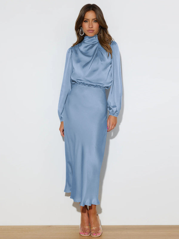 Jocelyn - High Neck Maxi Dress with Long Sleeves