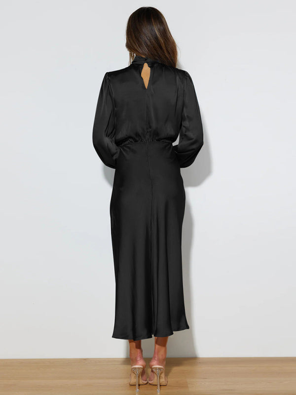 Jocelyn - High Neck Maxi Dress with Long Sleeves