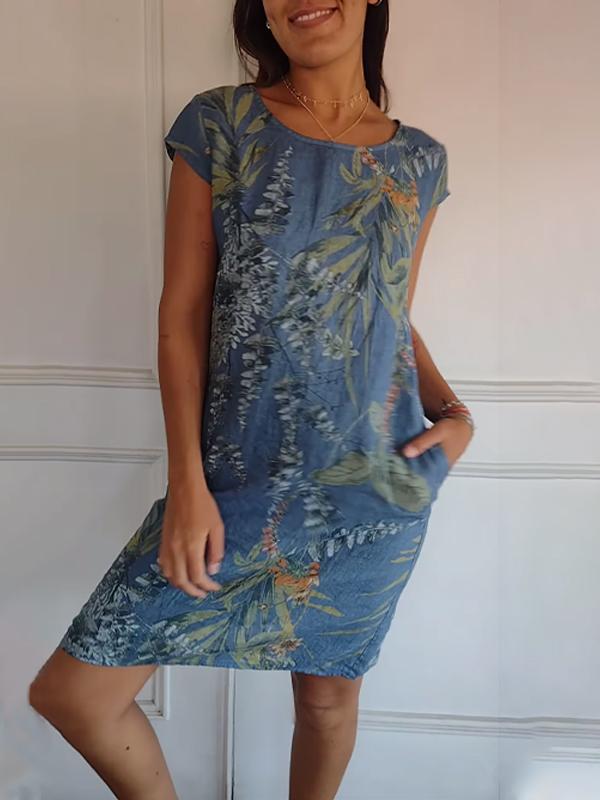 Havana - Relaxed Fit Printed Summer Dress