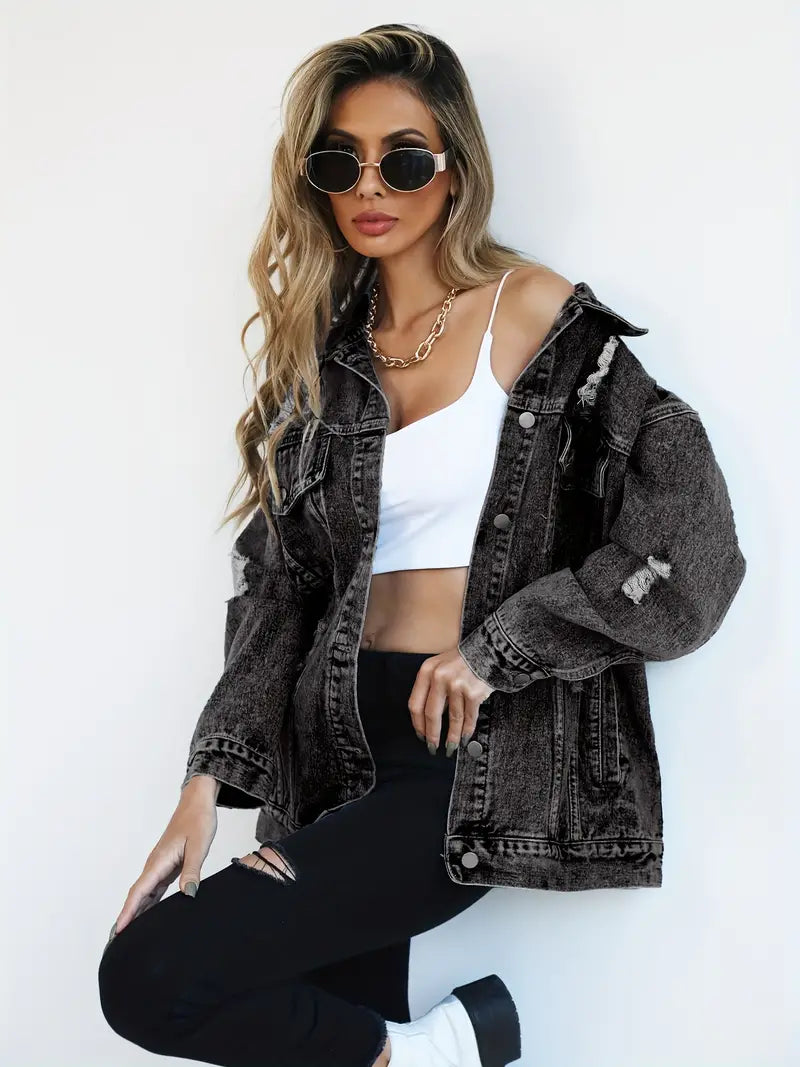 Maxine - Oversized Denim Jacket for Women