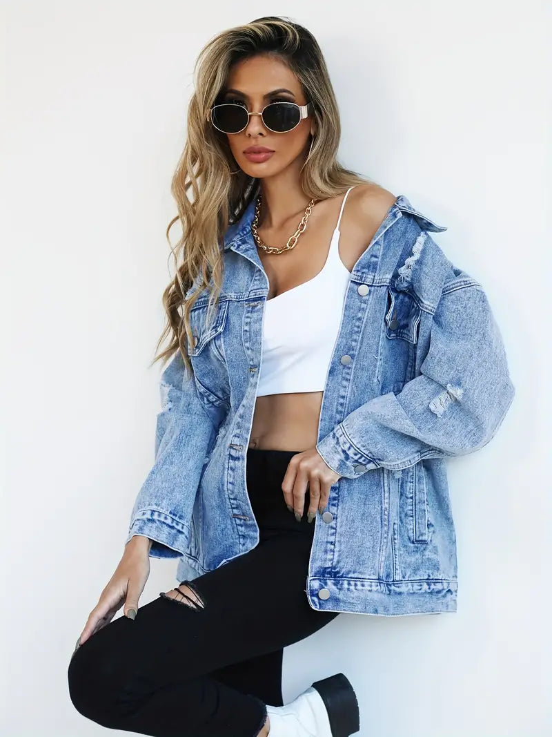 Maxine - Oversized Denim Jacket for Women