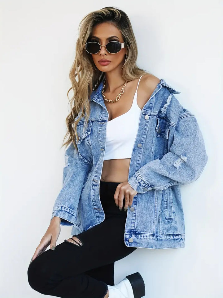 Maxine - Oversized Denim Jacket for Women