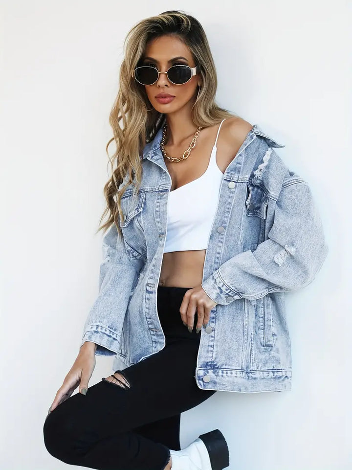 Maxine - Oversized Denim Jacket for Women