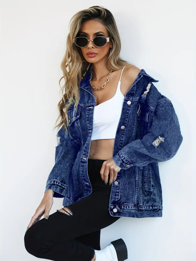 Maxine - Oversized Denim Jacket for Women
