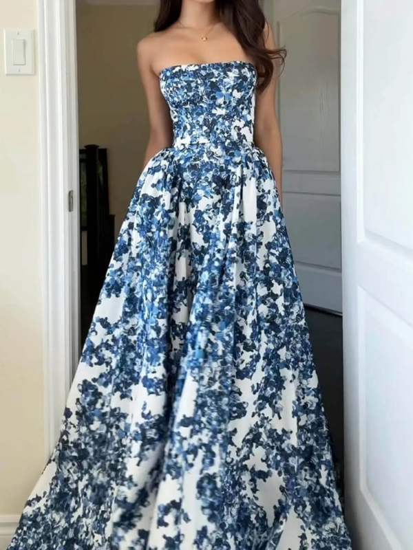 Ariana - Elegant Strapless Maxi Dress