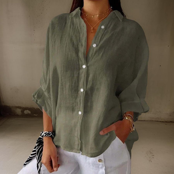 Sophia - Timeless Cotton Blend Blouse