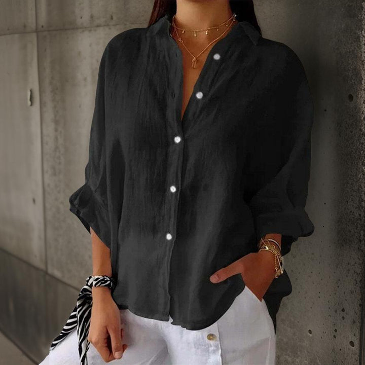 Sophia - Timeless Cotton Blend Blouse