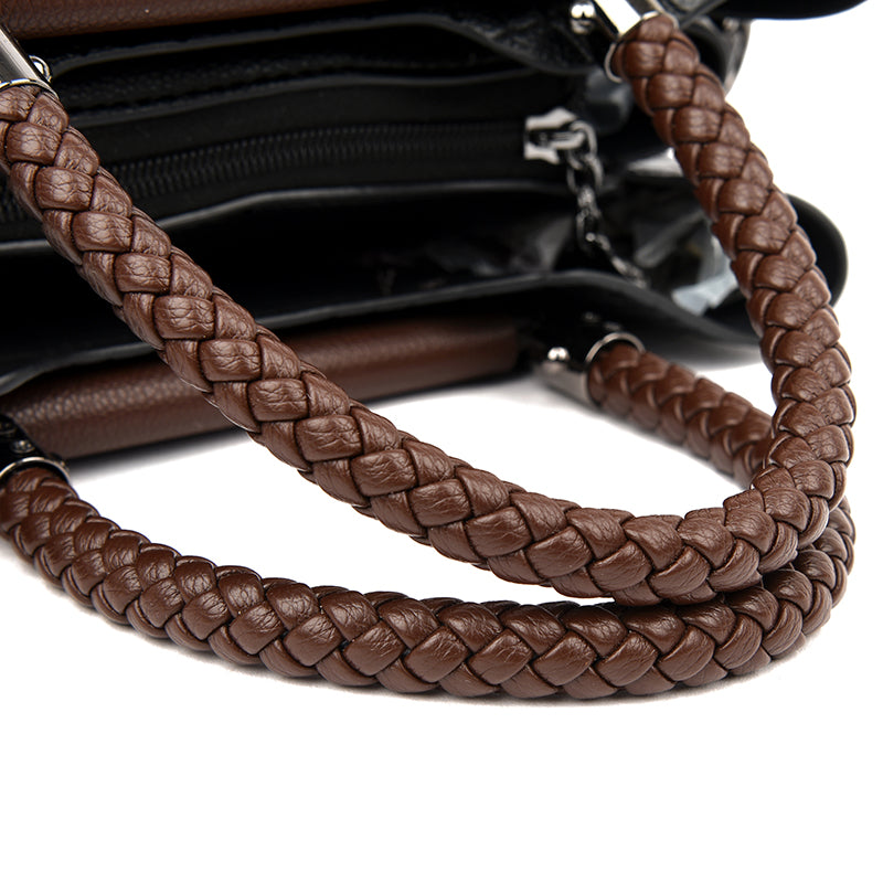 Barbara - Structured Leather Top Handle Bag