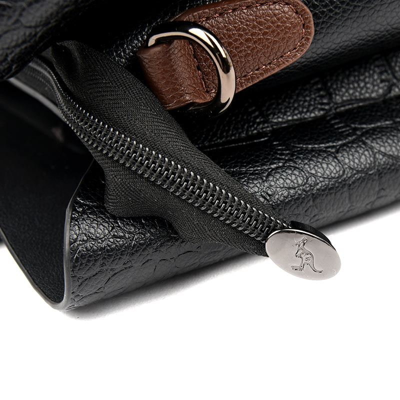 Barbara - Structured Leather Top Handle Bag