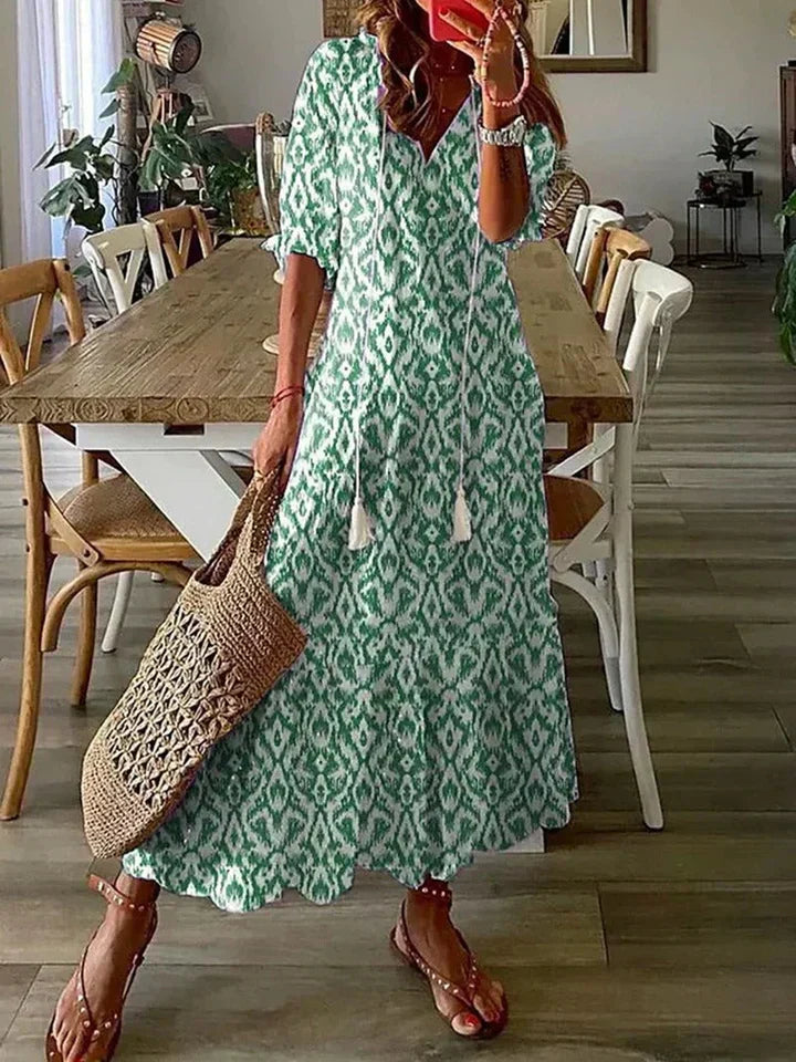 Eleanor - V-Neck Maxi Dress