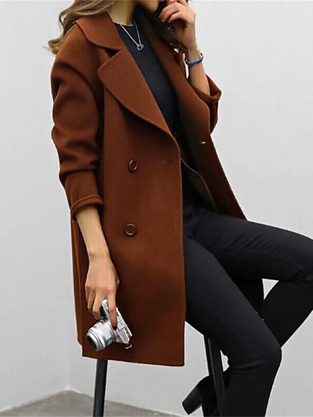 Quinn - Double-Breasted Long Coat